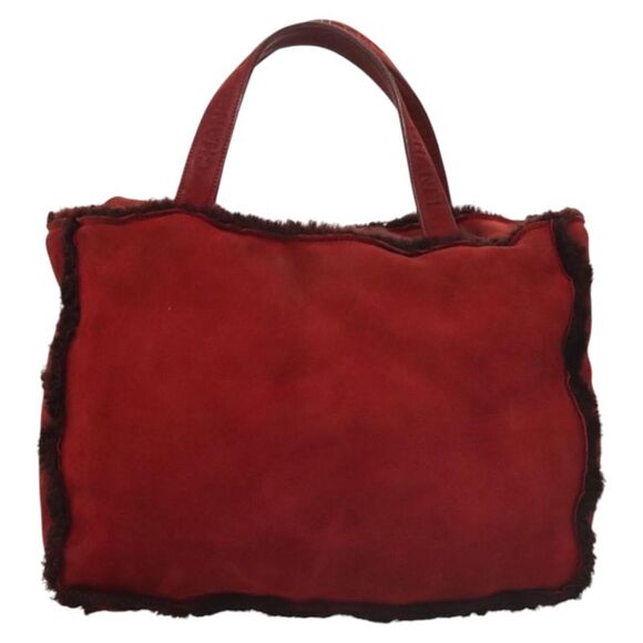 Chanel Red Fur Tote Bag (Pre-Owned) - Picture 1 of 16